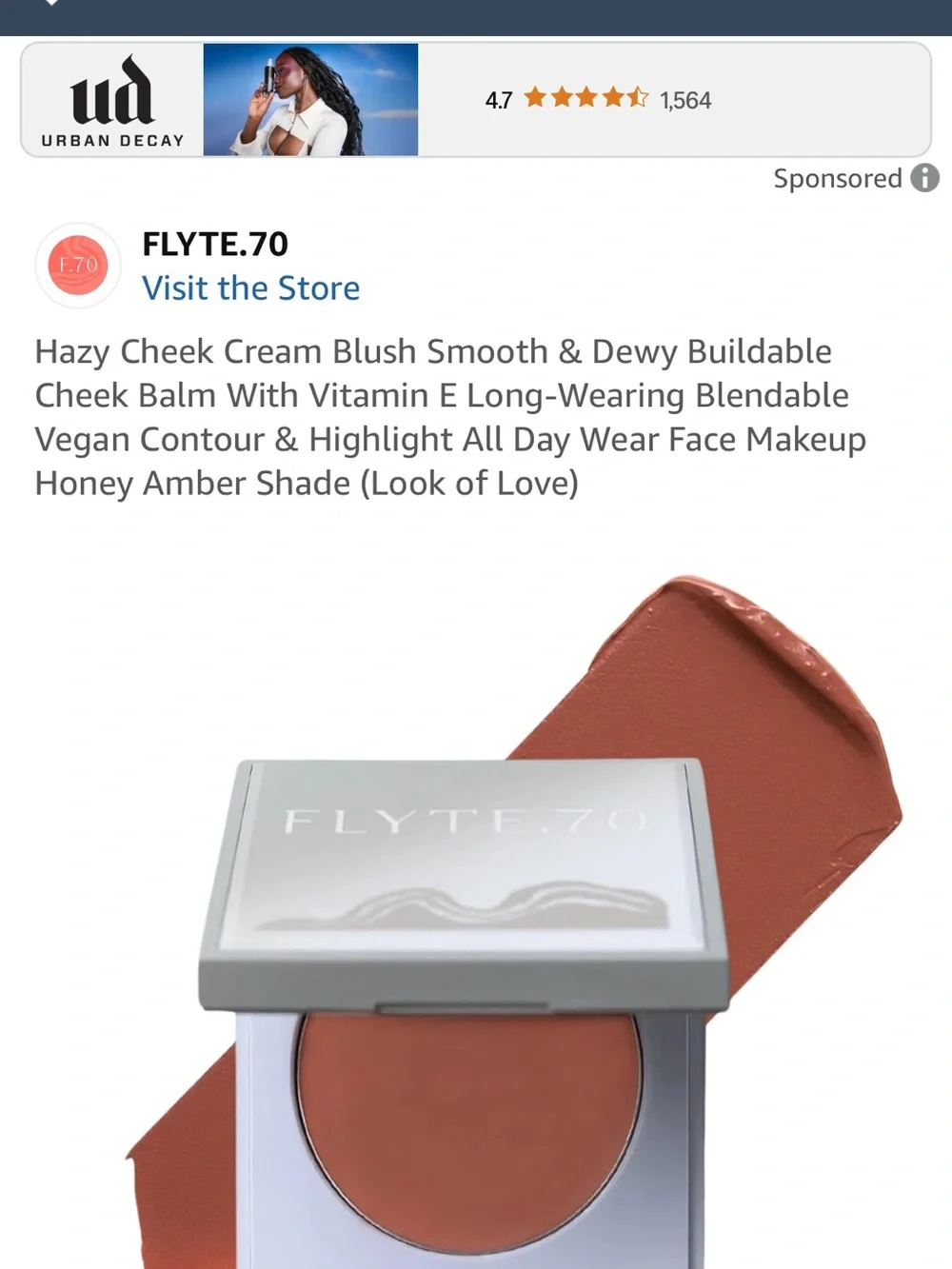 Flyte.70 Hazycheek cream blush. NWT